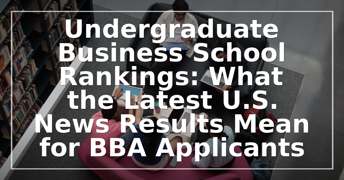 Best Online BBA Schools: 2026 US News Rankings Guide
