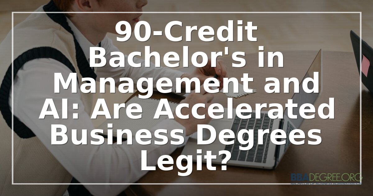 Are 90-Credit Bachelor’s Degrees Legit? Management + AI